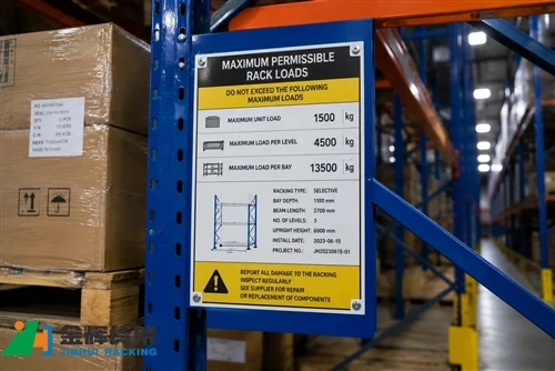 Lastekapasitetsskilt for pallestativ: Hva bør vises?